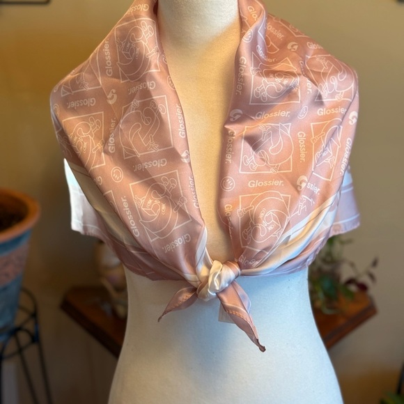 Glossier LIMITED EDITION Pink Scarf - Picture 6 of 9